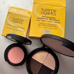 Suzanne Organics SET: HONEY GLOW Natural Blush Powder & Eye Shadow Essentials!